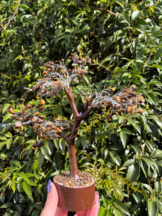 Tigers Eye Crystal Tree Large