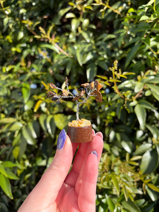 Tigers Eye Crystal Tree Mini