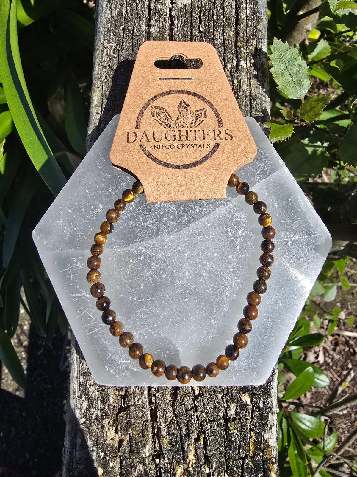 Tigers Eye | Round Bead Bracelet 4 mm