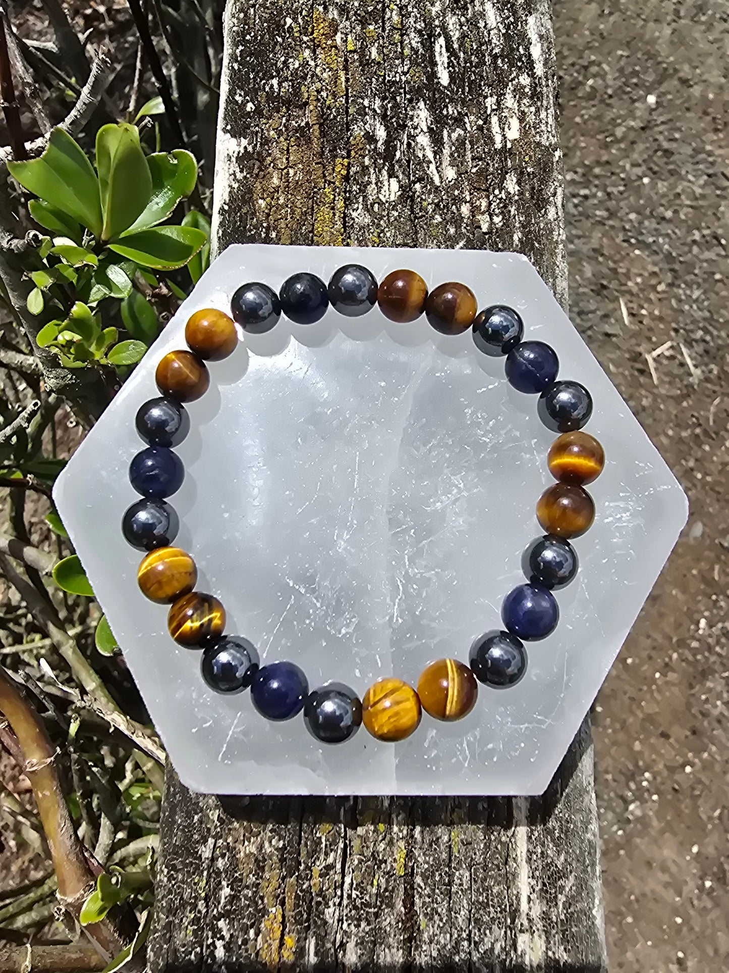 Sodalite, Hematite & Tigers Eye | Bead Bracelet