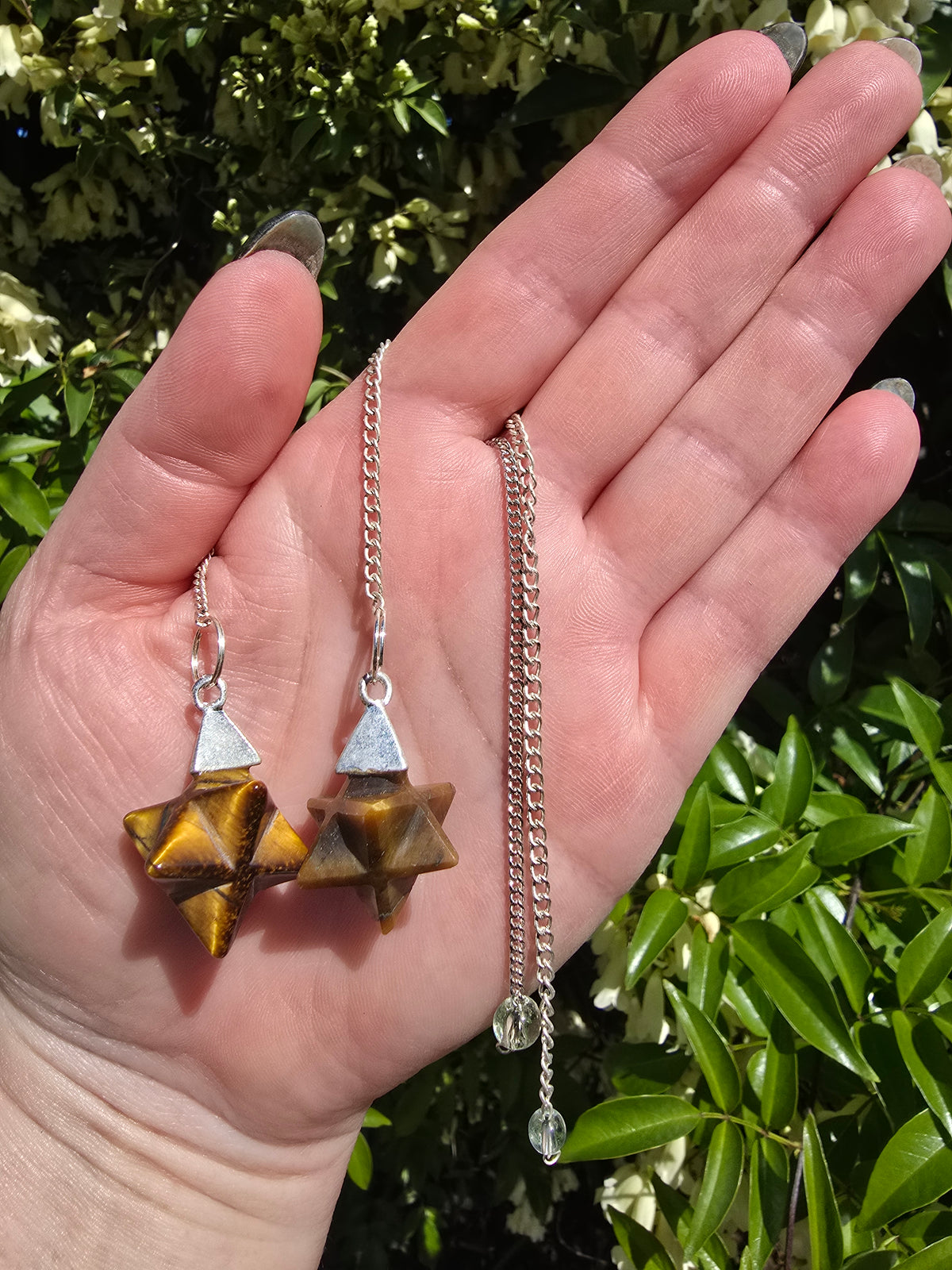 Tigers Eye Merkaba Pendulum