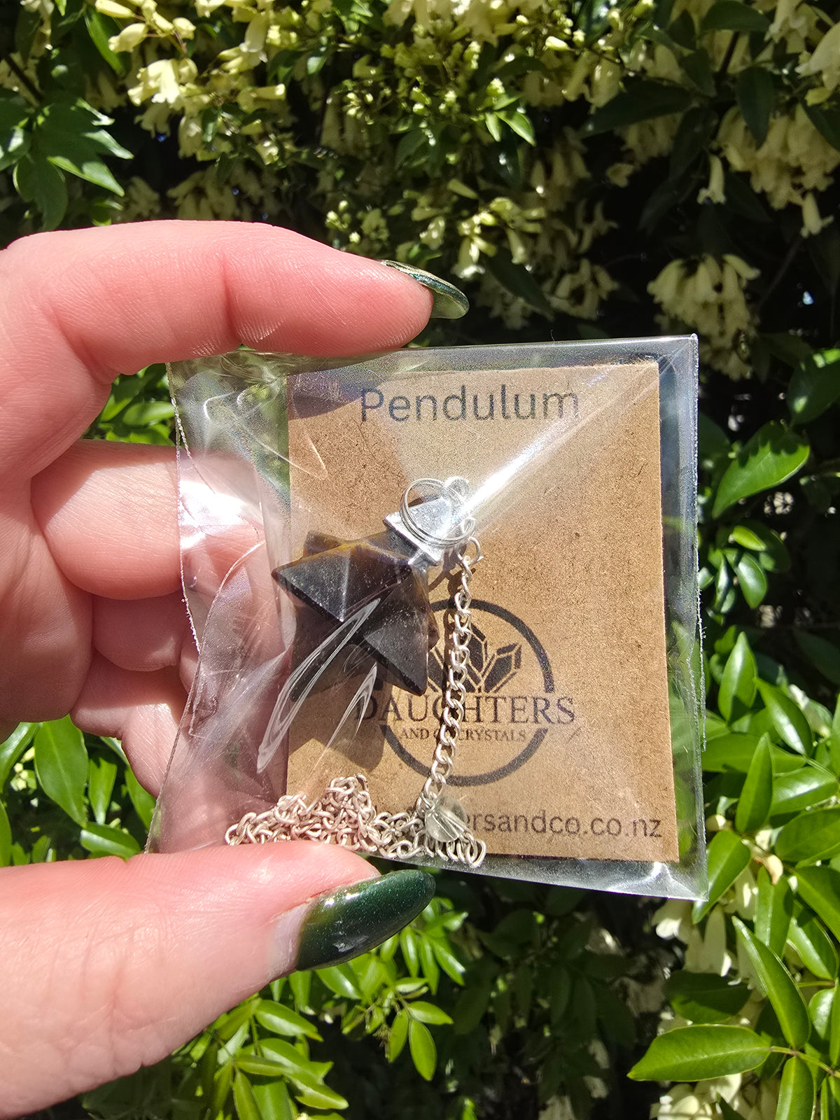 Tigers Eye Merkaba Pendulum