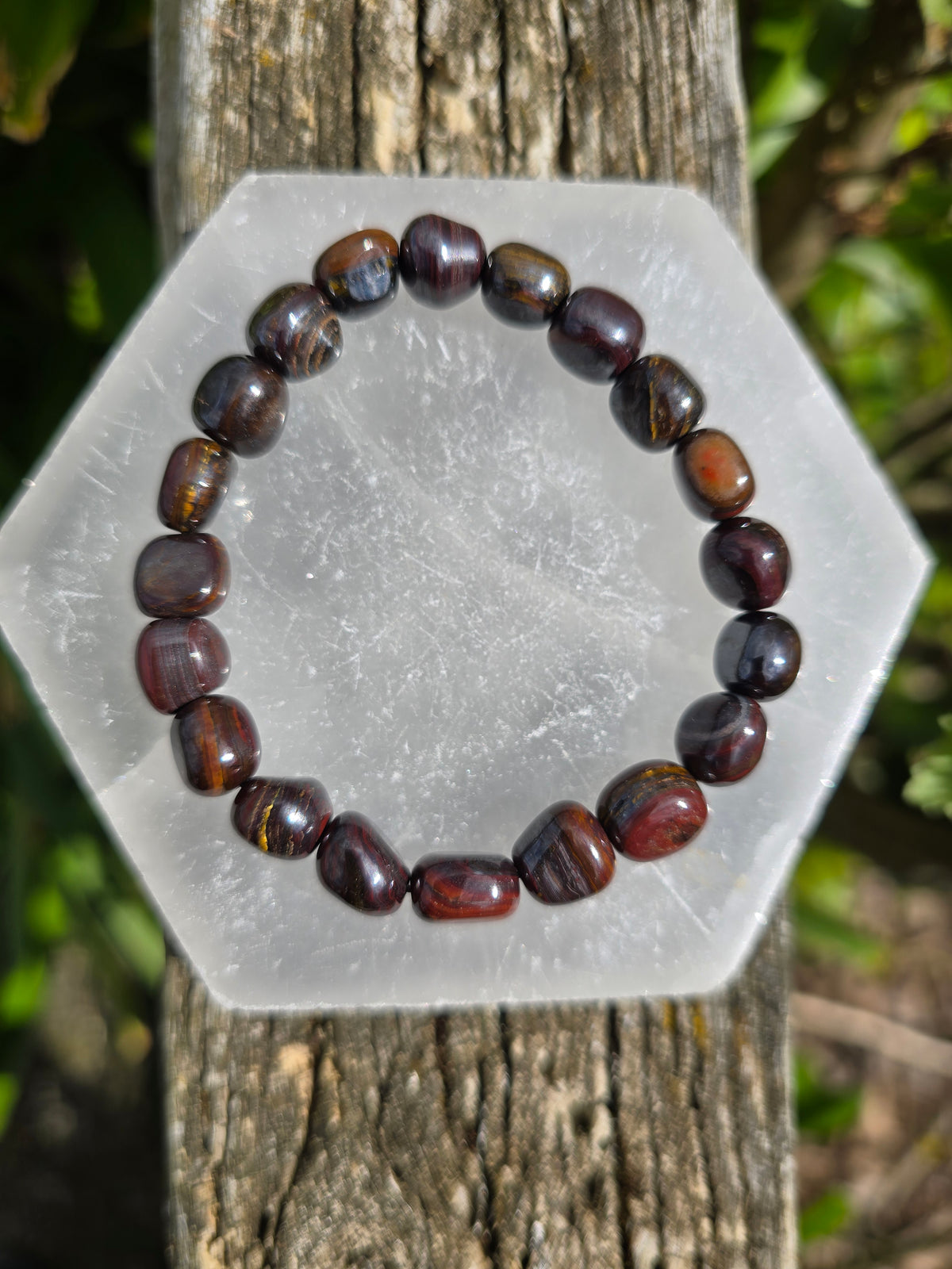Tigers Iron | Nugget Bead Bracelet 8 mm
