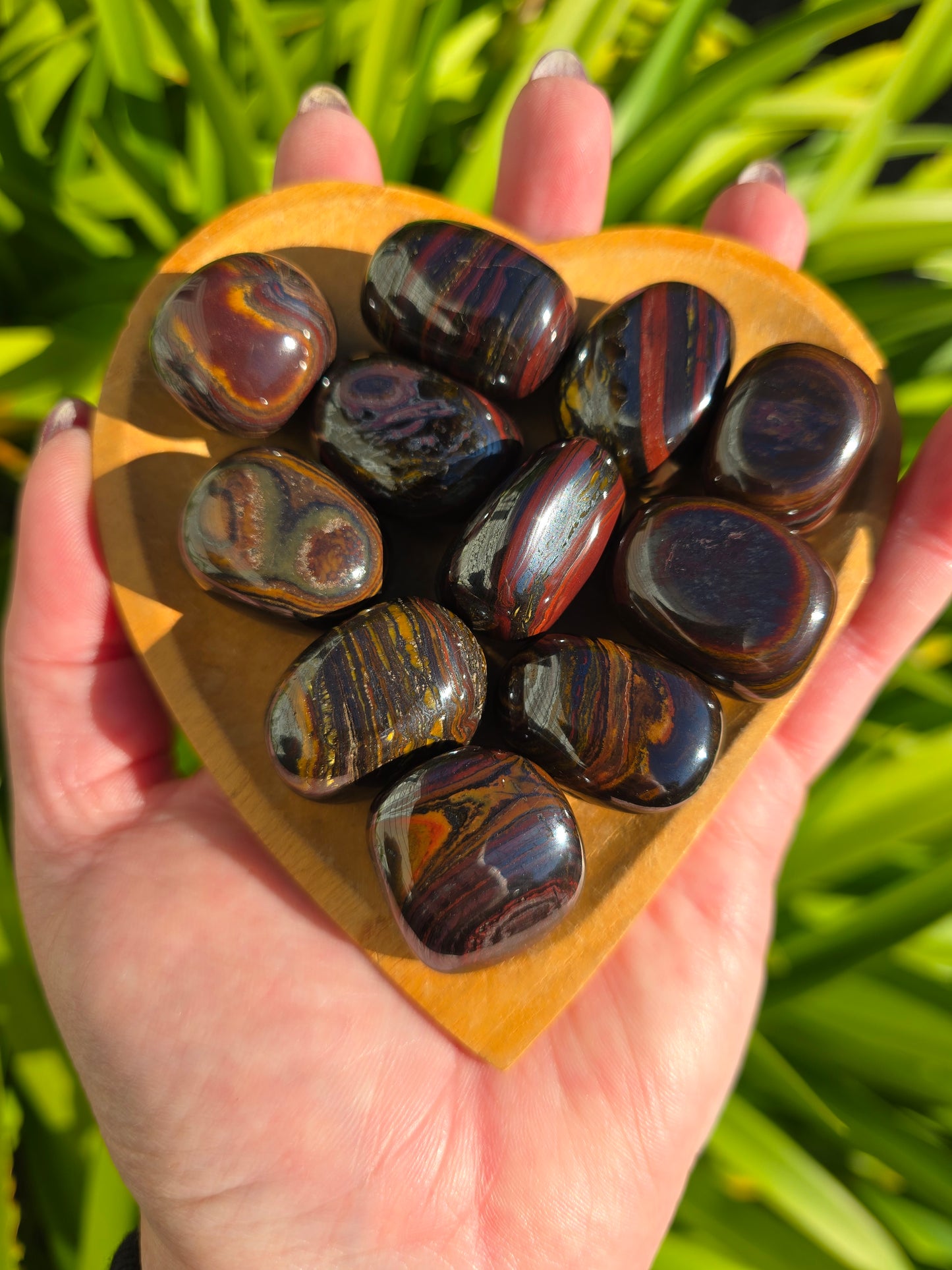 Tigers Iron Tumbled Stone