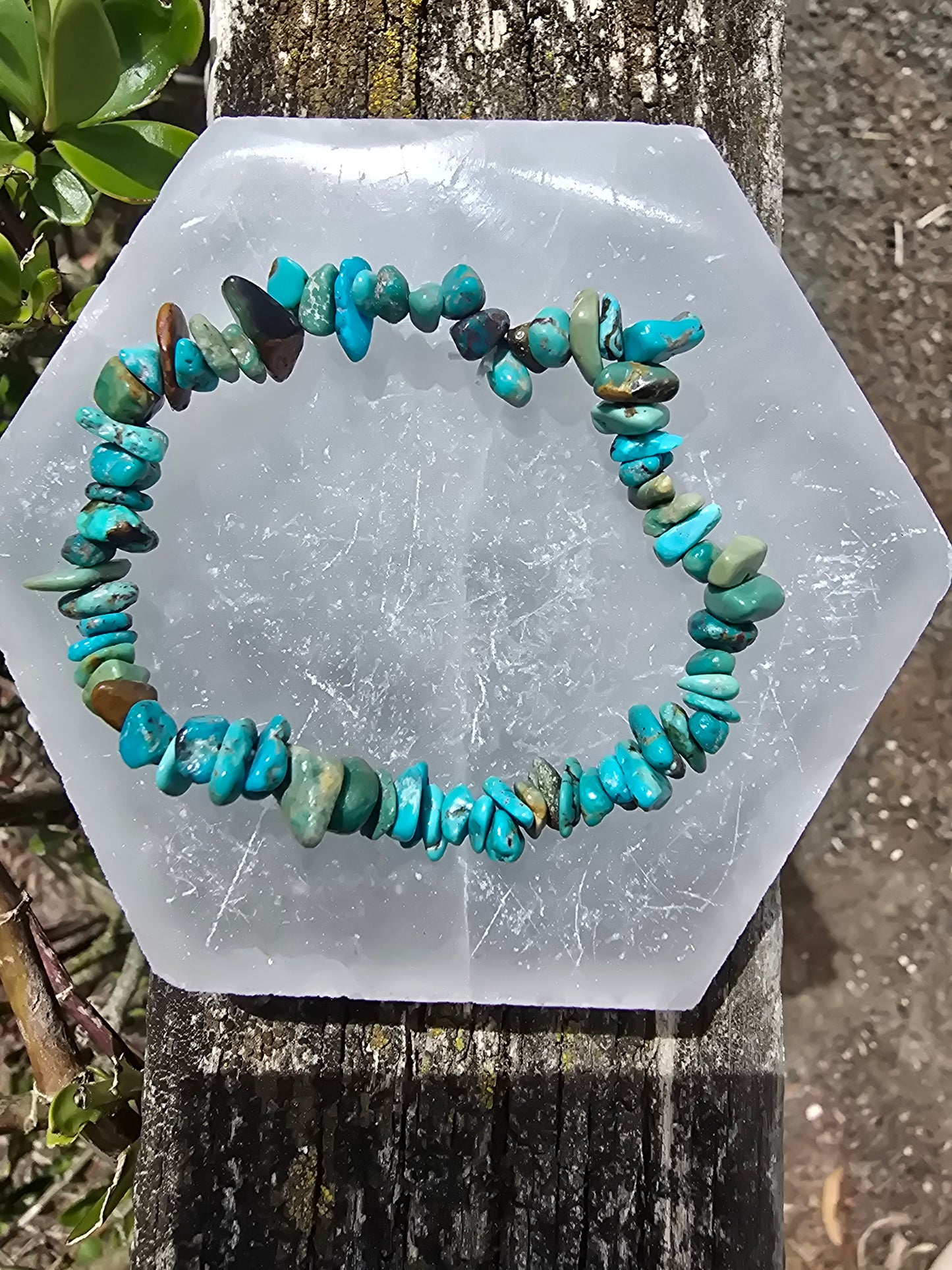 Turquoise | Crystal Chip Bracelet