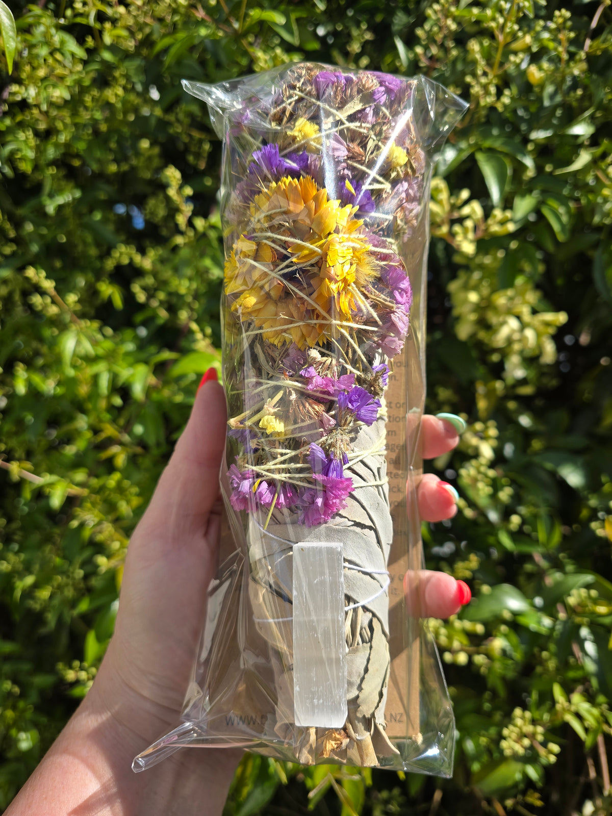 White Sage Smudge Stick Large 9inch | Selenite For Cleansing