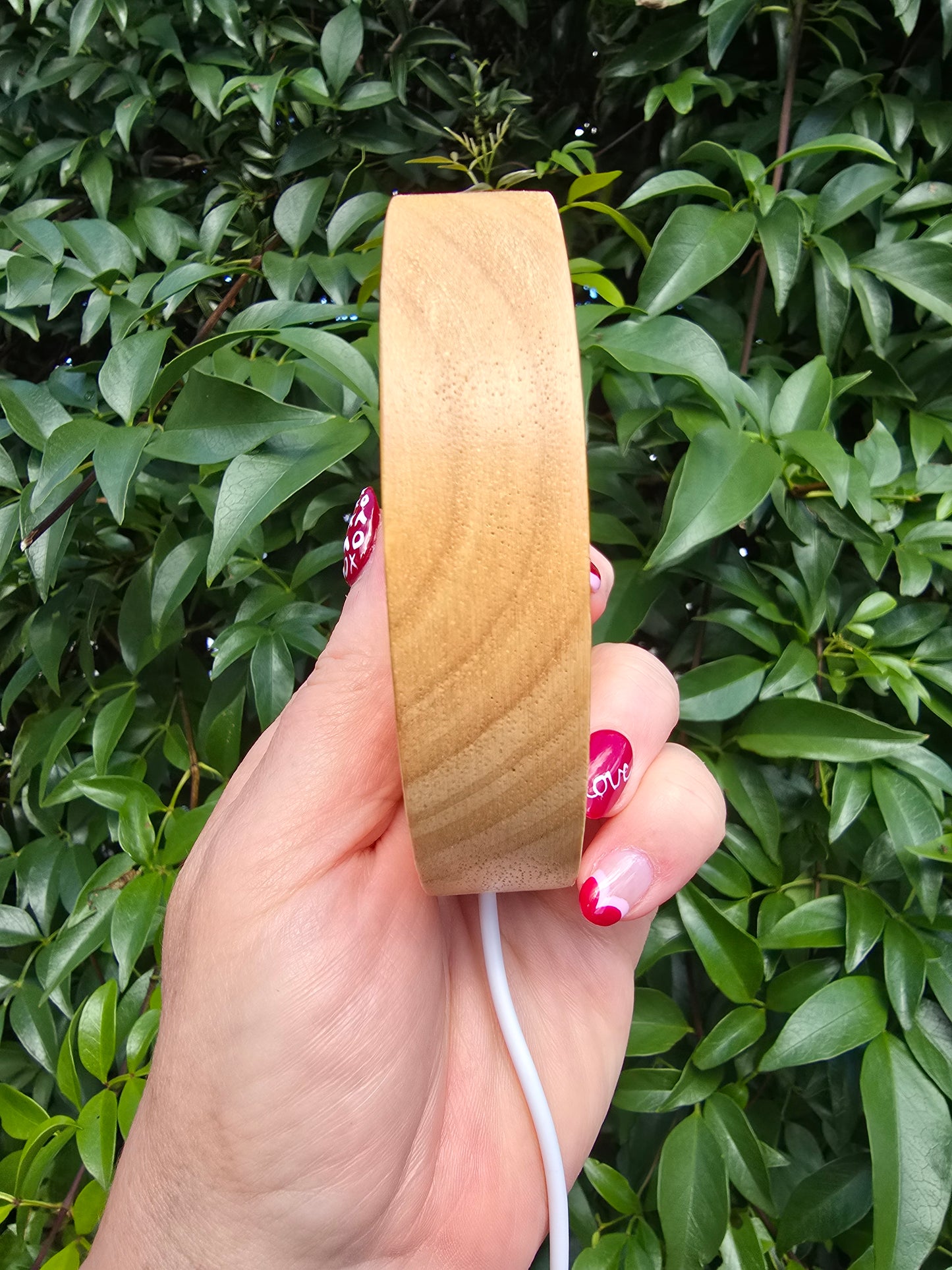 LED Wooden Light Base