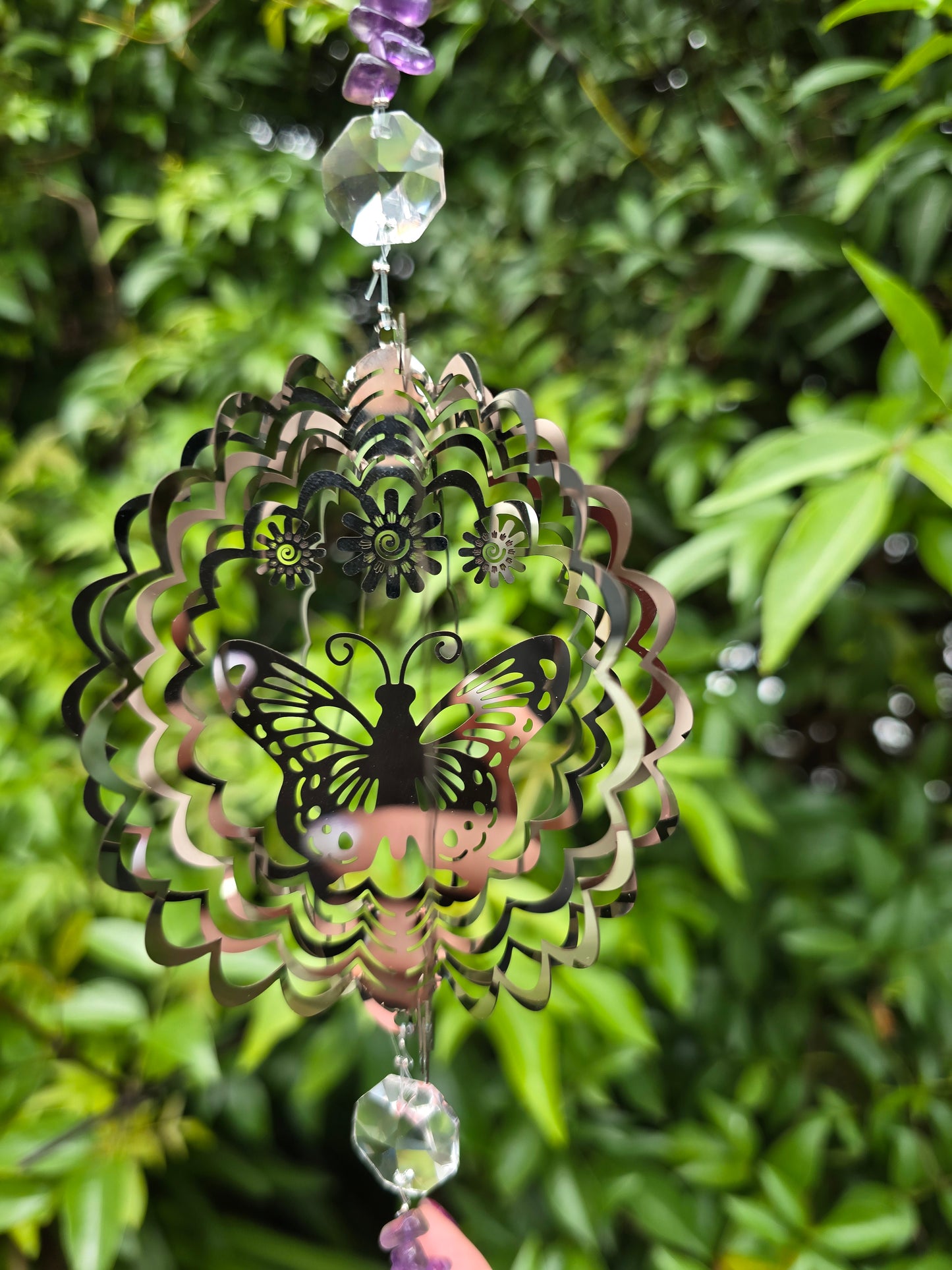 Amethyst & Rose Quartz | XLarge Point Sun Catcher