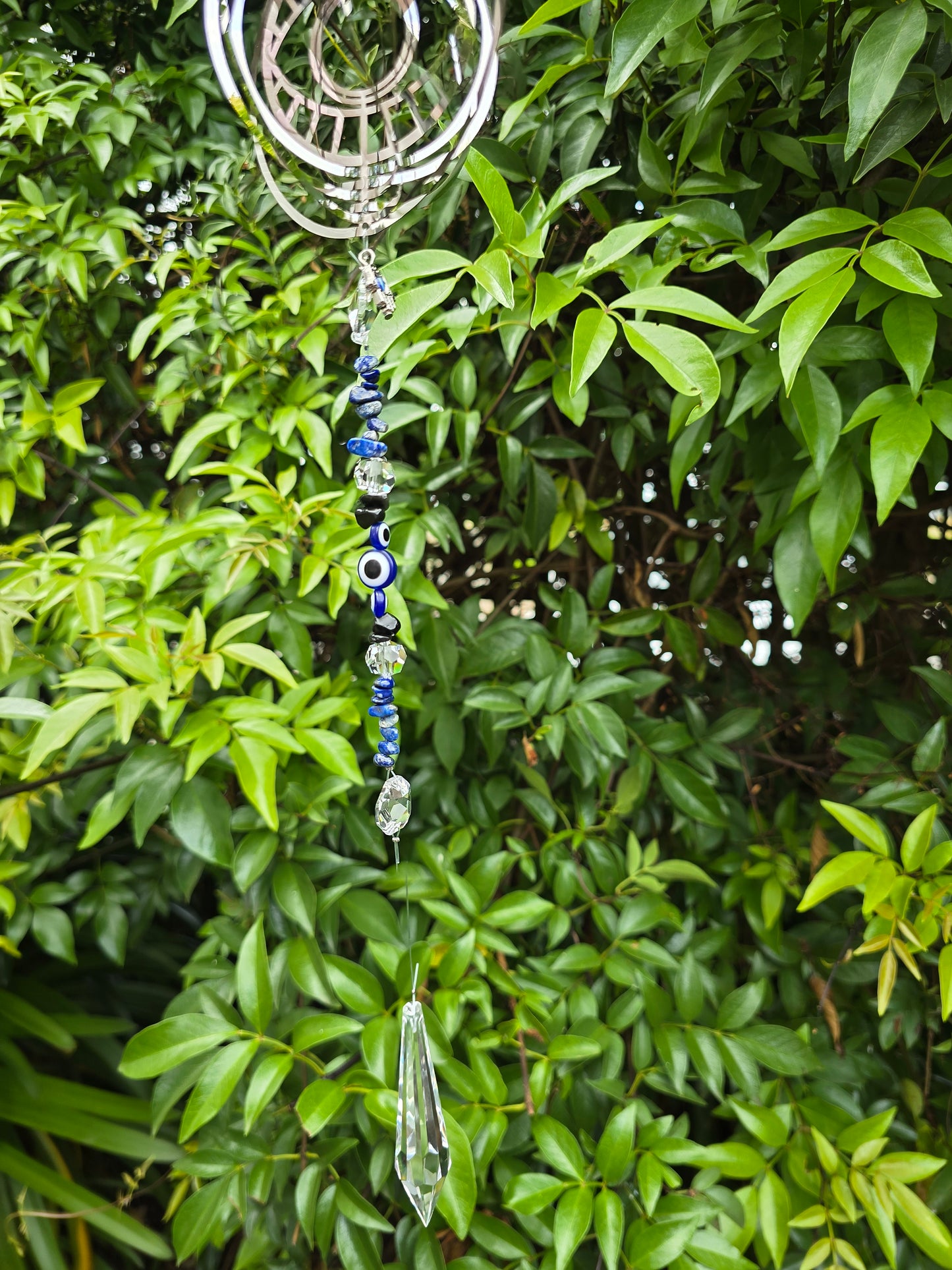 Lapis Lazuli & Black Obsidian | Xlarge Point Sun Catcher