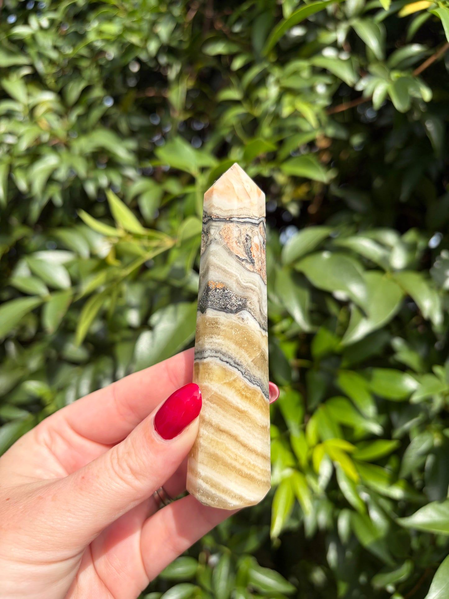 Zebra Calcite Point D