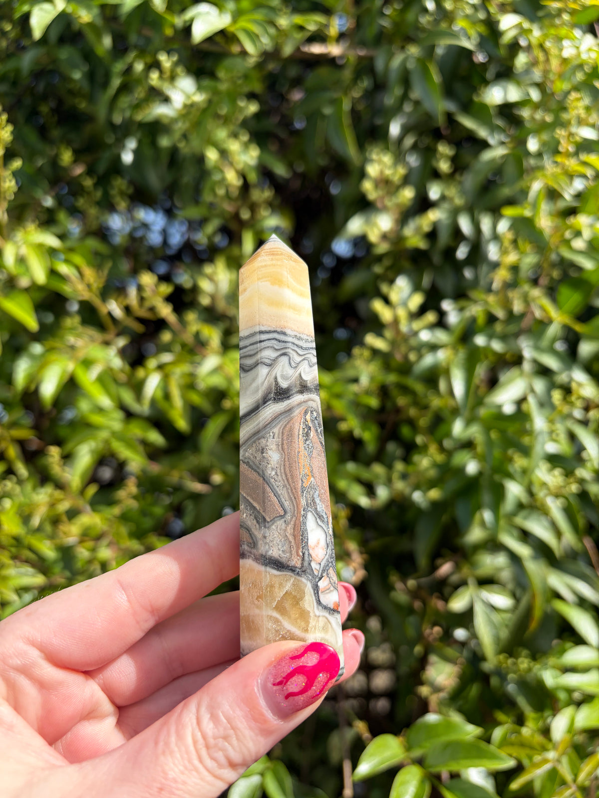 Zebra Calcite Point C