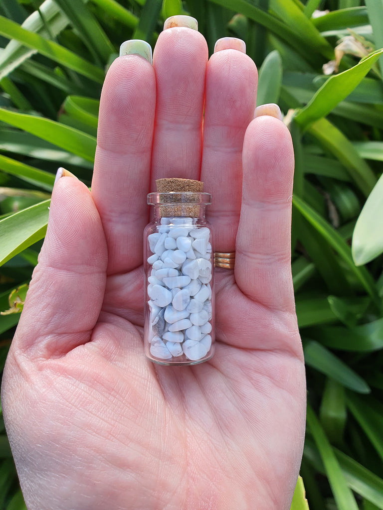 Howlite Chip Bottle Daughters And Co Crystals