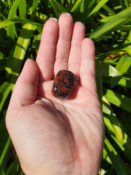 Mahogany Obsidian Tumbled Stones
