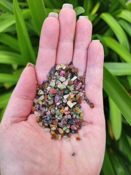 Mixed Tourmaline Crystal Chip 100 gms Bag