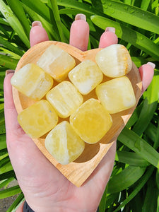 Lemon Calcite Tumbled Stone