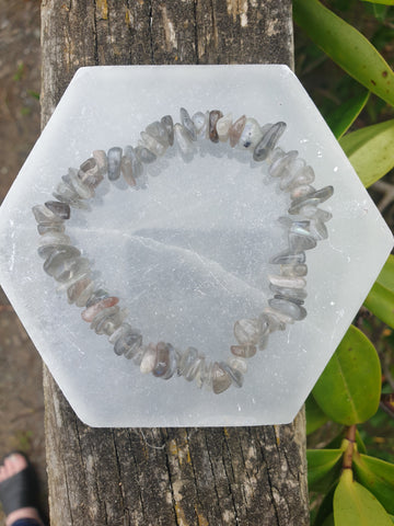 Labradorite Crystal Chip Bracelet 