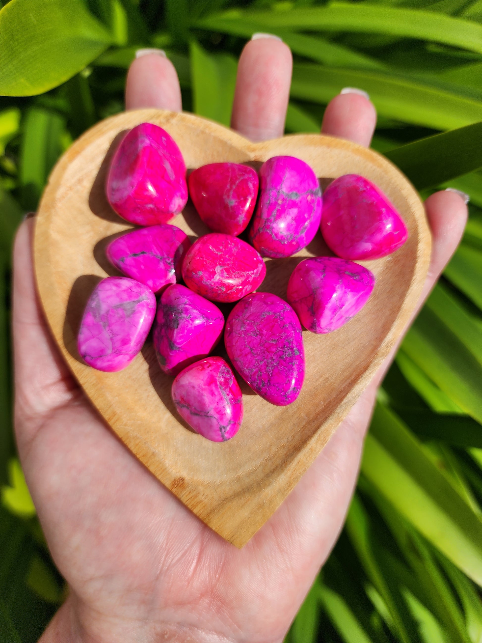 Howlite Pink Tumbled Stone – Daughters And Co Crystals