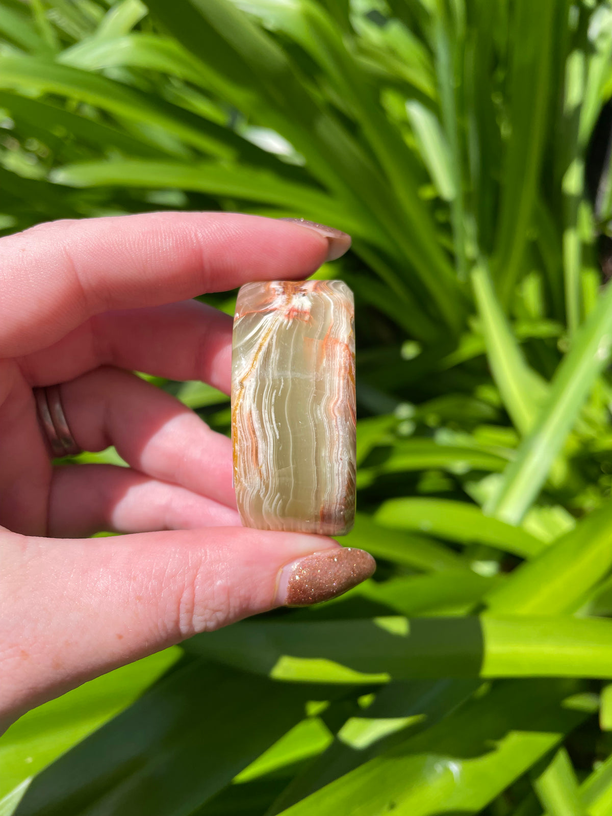 Banded Calcite Rocks Banded Calcite Moon Small B – Daughters And Co Crystals