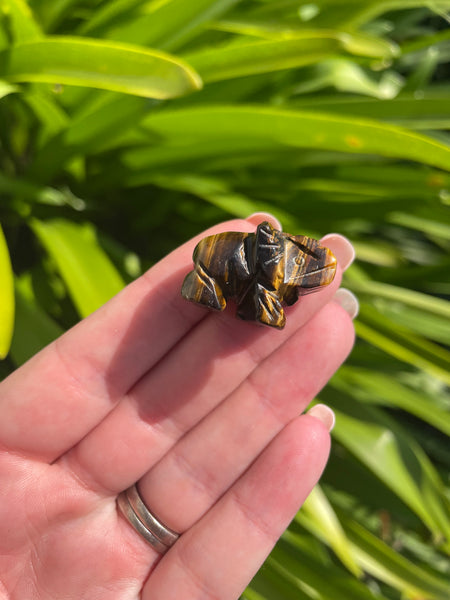 Tigers Eye Mini Elephant