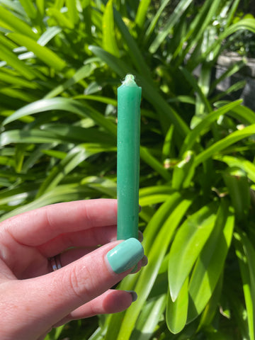 Green LUCK Wish Candle x1