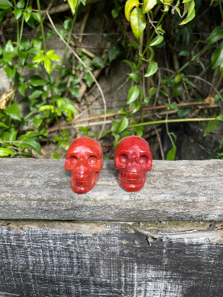 Red Jasper Skull Medium