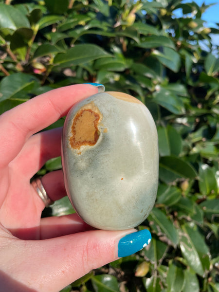 Polychrome Jasper Palm Stone B