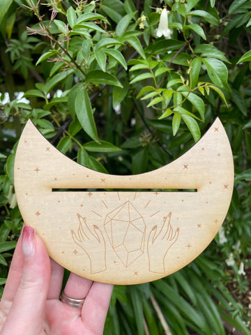 Wooden Card Holder | Crystal