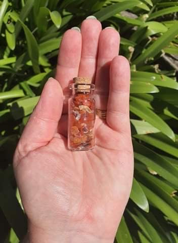 Carnelian Chip Bottle