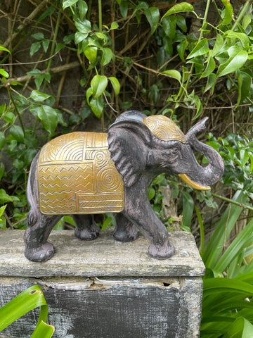 Black & Gold Elephant