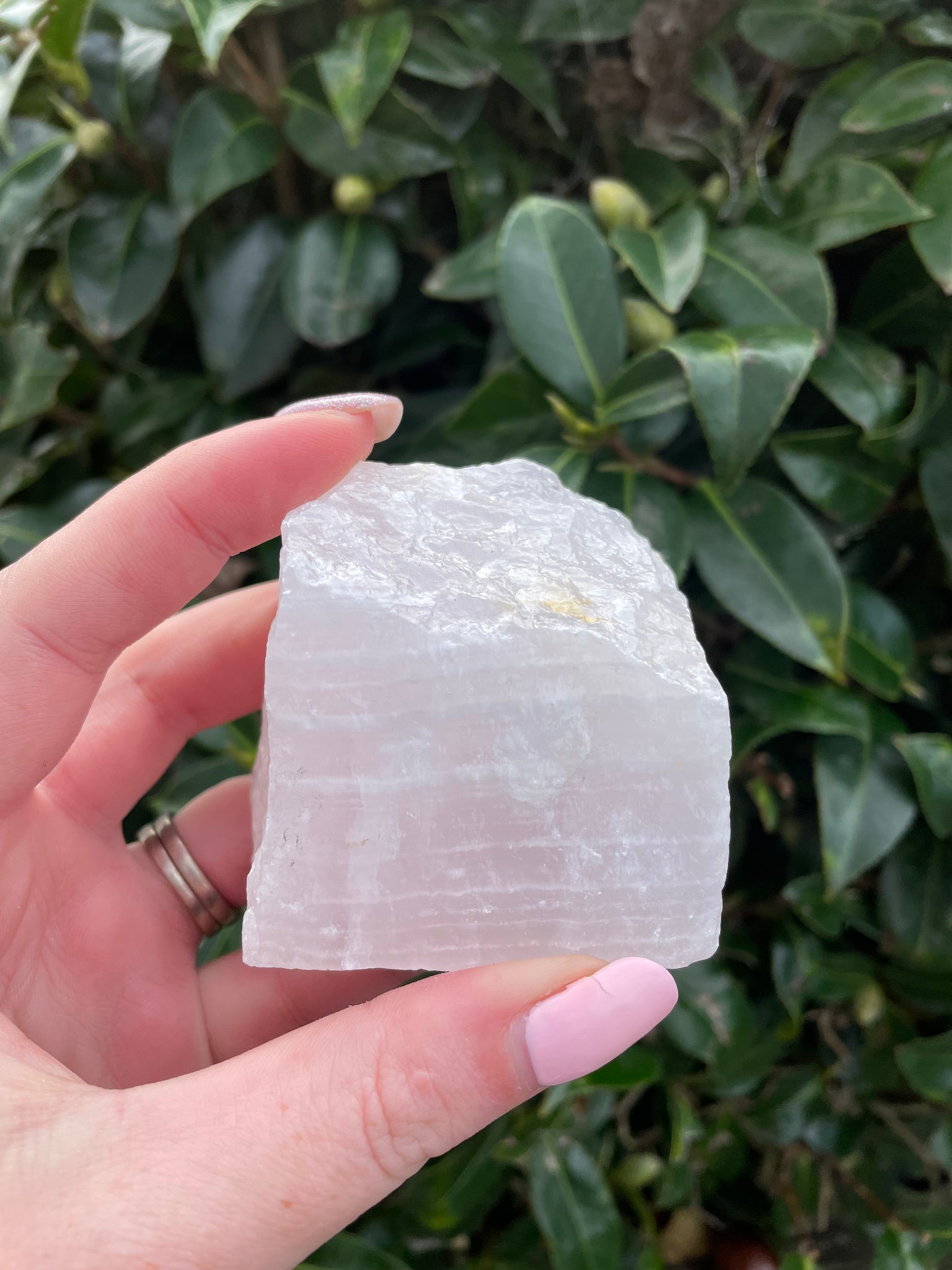 Pink Mangano Calcite Rough B