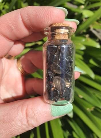 Smoky Quartz Chip Bottle