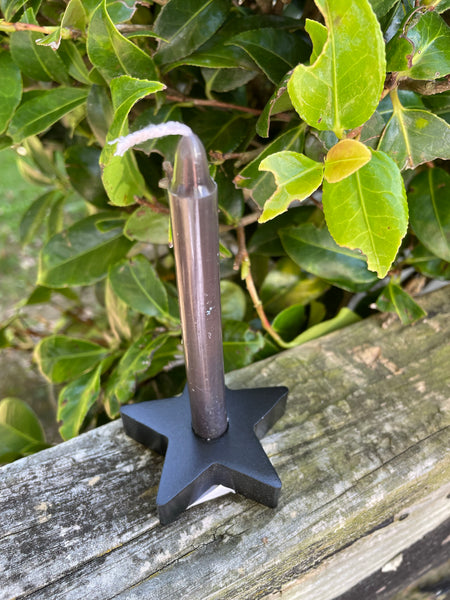 Black Star Spell Candle Holder